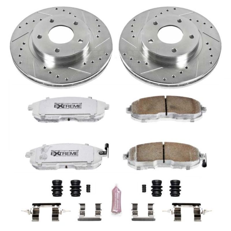 Power Stop 00 - 01 Infiniti I30 Front Z26 Street Warrior Brake Kit - My Store