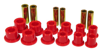 compare product Prothane 99-04 Ford F250/350 SD 2/4wd Front Leaf Spring Bushings - Red