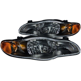 compare product ANZO 2000-2005 Chevrolet Monte Carlo Crystal Headlights Black