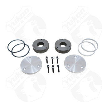 compare product Yukon Gear Hardcore Drive Flange Kit For Dana 44 / 19 Spline Outer Stubs. Yukon Engraved Caps