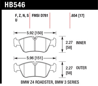 compare product Hawk HT-10 Street Brake Pads