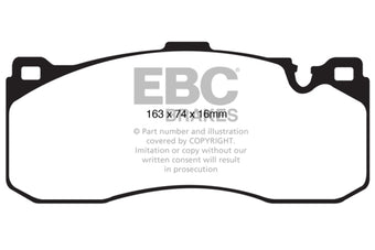 compare product EBC 08-10 BMW 135 3.0 Twin Turbo Greenstuff Front Brake Pads
