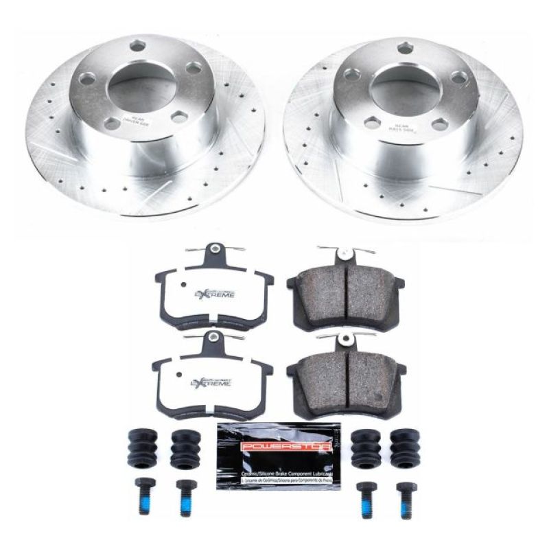 Power Stop 95 - 97 Audi A6 Rear Z26 Street Warrior Brake Kit - My Store