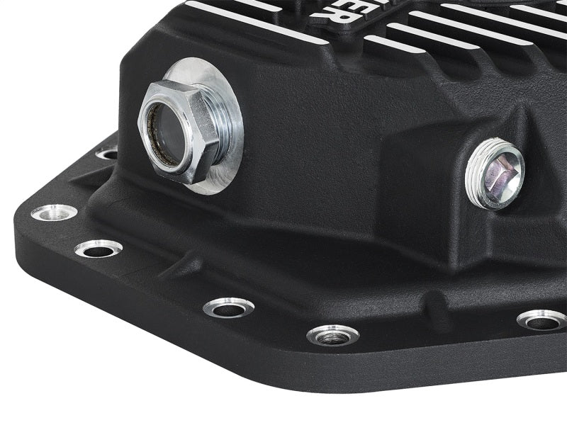aFe Power Pro Ser Rear Diff Cover Black w/Mach Fins 2017 Ford Diesel Trucks V8 - 6.7L(td) Dana M275 - 14 - My Store