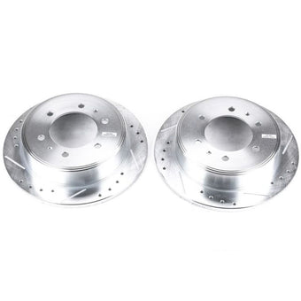 compare product Power Stop 06-10 Hummer H3 Rear Evolution Drilled & Slotted Rotors - Pair