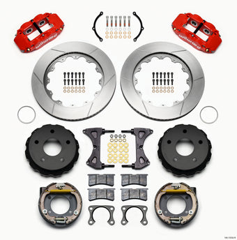 compare product Wilwood Narrow Superlite 4R Rear P-Brk Kit 14.00in Red Small Ford 2.36in Off Bronco 5 x 5.50