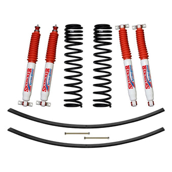 compare product Skyjacker 84-01 XJ 3in FR D-Rate Long Travel Coil Suspension Kit w/RR Add A Leaf/Nitro 8000 Shocks