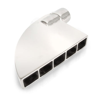 compare product Stainless Works Boxxter Exhaust Tips 2 1/2in ID Inlet 1.5in x 8.5in 90 Degree