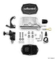 Wilwood Compact Tandem M/C - 7/8in Bore w/RH Bracket and Valve (Mustang Pushrod) - Ball Burnished - My Store