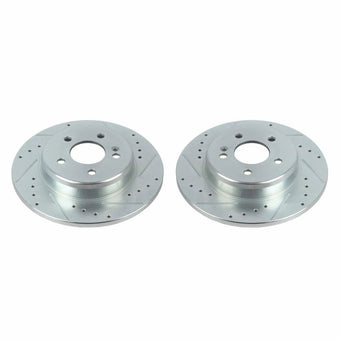 compare product Power Stop 17-18 Mercedes-Benz C300 Rear Evolution Drilled & Slotted Rotors - Pair