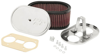 compare product K&N Custom Oval Red Race Filter 7in L x 4-1/2in W 3-1/4in H