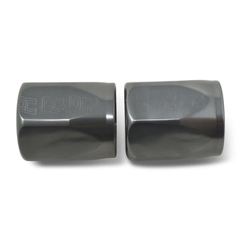 compare product Russell Hose End Socket -8 AN Polished & Gray Anodized (2 Pack)