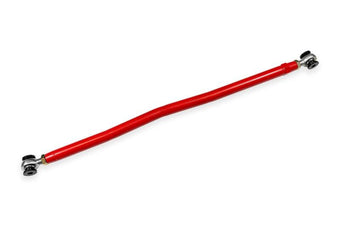 compare product BMR 21+ Ford Bronco DOM Steel Panhard Rod w/ Double Adj. Rod Ends - Red