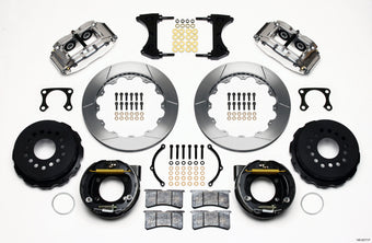 compare product Wilwood Narrow Superlite 4R Rear P-Brk Kit 12.88in Polished Big Ford Old Style 2.36in Offset
