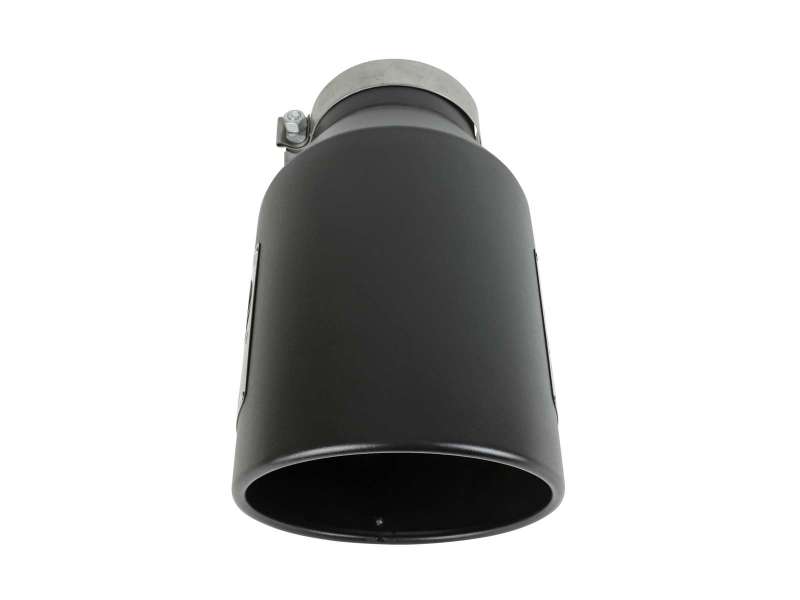 aFe Power Universal 5in Inlet 8in Outlet MACH Force - XP Clamp - On Exhaust Tip - Black - My Store