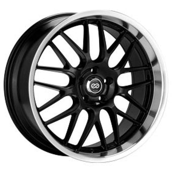 compare product Enkei Lusso 18x7.5 42mm Offset 5x110 Bolt Pattern 72.6 Bore Dia Black w/ Machined Lip Wheel