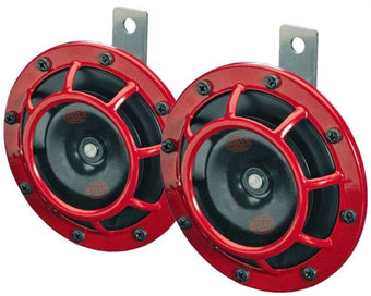 compare product Hella Supertone Horn Kit 12V 300/500HZ Red (003399803 = 003399801)
