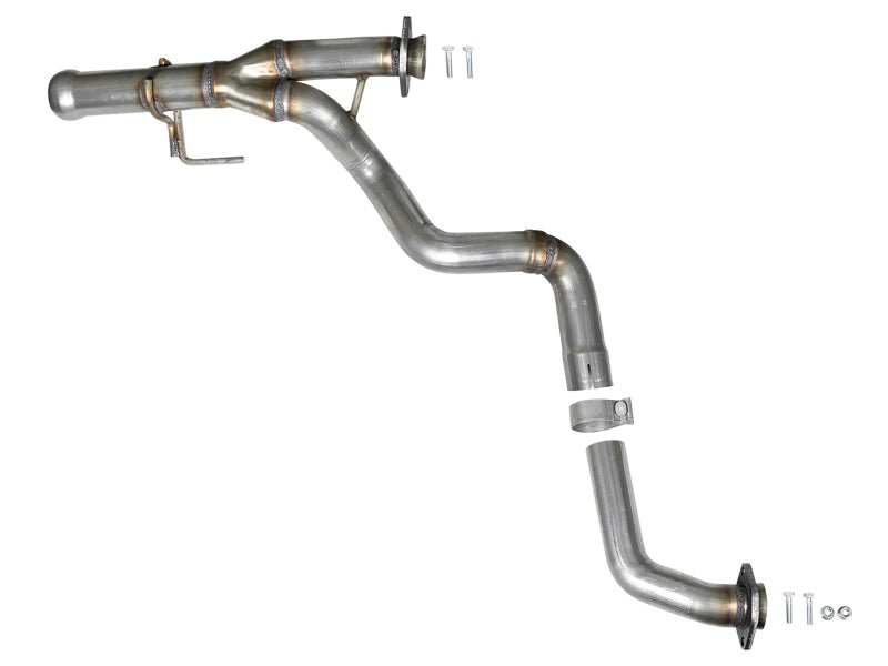 aFe POWER Twisted Steel Y - Pipe 2 - 1/4in 409 SS Exhaust System 2018 Jeep Wrangler (JL) V6 - 3.6L - My Store
