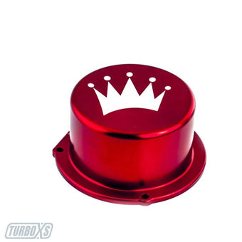 compare product Turbo XS 15-16 Subaru WRX Billet Aluminum Vacuum Pump Cover - Red