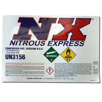 compare product Nitrous Express Bottle Decal for 10lb Bottle