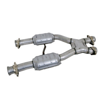 compare product BBK 79-93 Mustang 5.0 Short Mid X Pipe With Catalytic Converters 2-1/2 For BBK Long Tube Headers