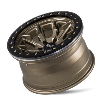 compare product Dirty Life 9303 DT-1 17x9 / 5x127 BP / -38mm Offset / 78.1mm Hub Satin Gold Wheel - Beadlock