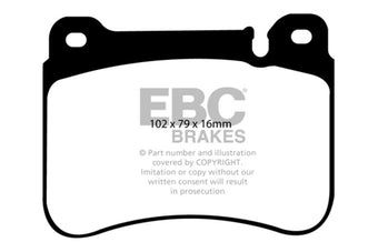 compare product EBC 05-07 Mercedes-Benz C230 (W203) 2.5 Sport Sedan Yellowstuff Front Brake Pads