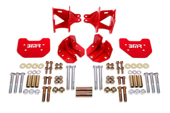 compare product BMR 79-04 Mustang Rear Coilover Conversion Kit w/ Control Arm Bracket - Red
