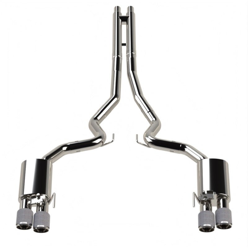 Kooks 18 - 24 Ford Mustang GT 5.0 3in. Valved Touring Cat - Back Exhaust - Carbon Tips - My Store