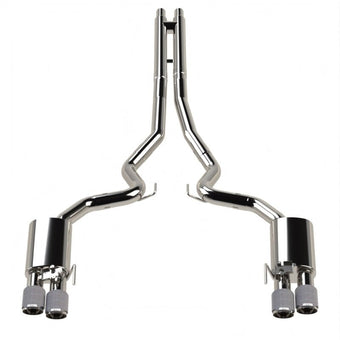 compare product Kooks 18-24 Ford Mustang GT 5.0 3in. Valved Touring Cat-Back Exhaust - Carbon Tips