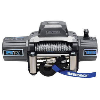 compare product Superwinch 12000 LBS 12V DC 3/8in x 85ft Wire Rope SX 12000 Winch - Graphite