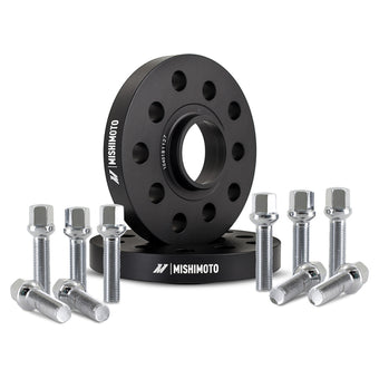 compare product Mishimoto Wheel Spacers - 5x112 - 57.1 - 20 - M14 - Black