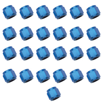 compare product Russell Performance -6 AN Tube Nuts 3/8in dia. (Blue) (25 pcs.)