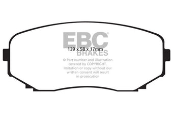 compare product EBC 11-14 Ford Edge 2.0 Turbo Ultimax2 Front Brake Pads