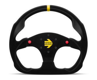 compare product Momo MOD30 Buttons Steering Wheel 320 mm -  Black Suede/Black Spokes/1 Stripe
