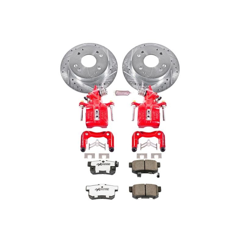 Power Stop 98 - 02 Honda Accord Rear Z26 Street Warrior Brake Kit w/Calipers - My Store