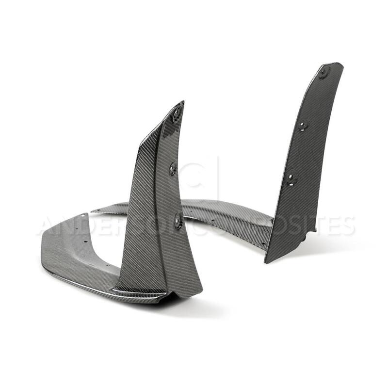 Anderson Composites 2020 Ford Mustang/Shelby GT500 Carbon Fiber Front Splitter Wickers - My Store