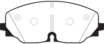 compare product EBC 2017+ Volkswagen Atlas 2.0L Turbo Yellowstuff Front Brake Pads