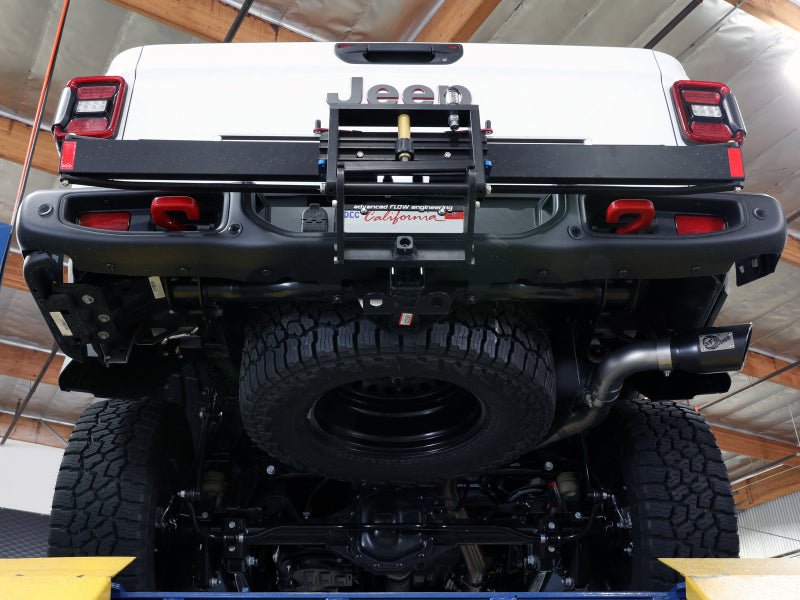 aFe 2021+ Jeep Gladiator V6 - 3.0L (td) Vulcan Series 3in 304 SS DPF - Back Exhaust System - Black Tip - My Store