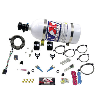 compare product Nitrous Express GM EFI Dual Nozzle Nitrous Kit (100-300HP) w/10lb Bottle