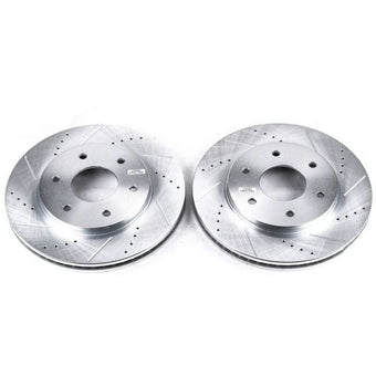 compare product Power Stop 04-05 Infiniti QX56 Front Evolution Drilled & Slotted Rotors - Pair