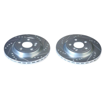 compare product Power Stop 14-19 Mercedes-Benz CLA250 Rear Evolution Drilled & Slotted Rotors - Pair