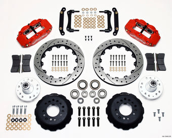 compare product Wilwood Narrow Superlite 6R Front Hub Kit 12.88in Drill Red 79-81 Camaro