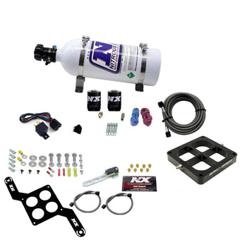 compare product Nitrous Express Dominator Single Entry Billet Crossbar Stage 6 Nitrous Kit (50-300HP) w/5lb Bottle