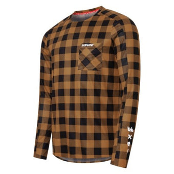 compare product USWE Flannel Long Sleeve Lightweight Off-Road Jersey Bronze - 2XL