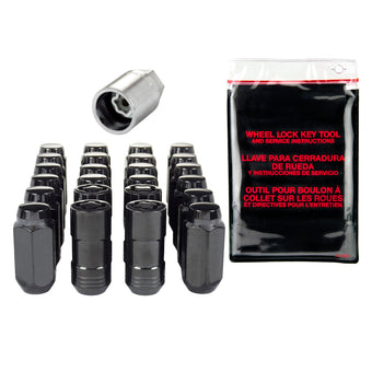 compare product McGard 6 Lug Hex Install Kit w/Locks (Cone Seat Nut) M14X1.5 / 13/16 Hex / 1.945in. Length - Black