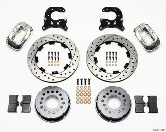 compare product Wilwood Forged Dynalite P/S Rear Kit Drilled Polished Small Ford 2.66in Offset
