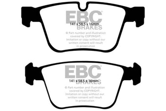 compare product EBC 07-11 Mercedes-Benz CL63 AMG 6.2 Yellowstuff Rear Brake Pads