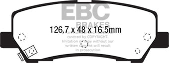 compare product EBC 2015+ Ford Mustang 5.0L Bluestuff Rear Brake Pads