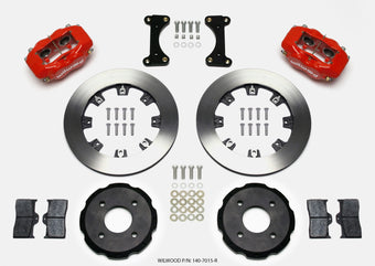 compare product Wilwood Forged Dynalite Front Hat Kit 12.19in Drilled Red 2002 Mitsubishi Lancer